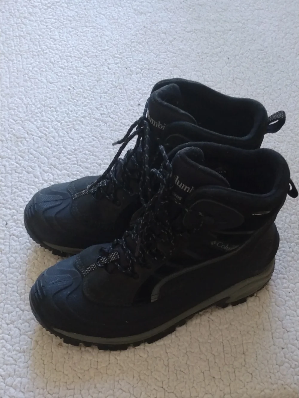 Columbia Black Omnitech Winter/Snow/Hiking Boots  10.5 Wide